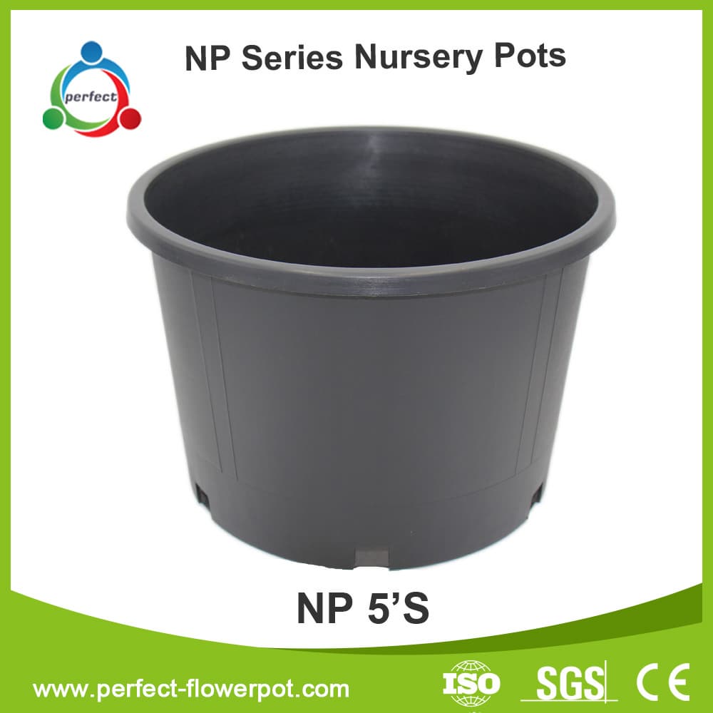 Black nursery pots_ Flower garden plastic pots_tree pots